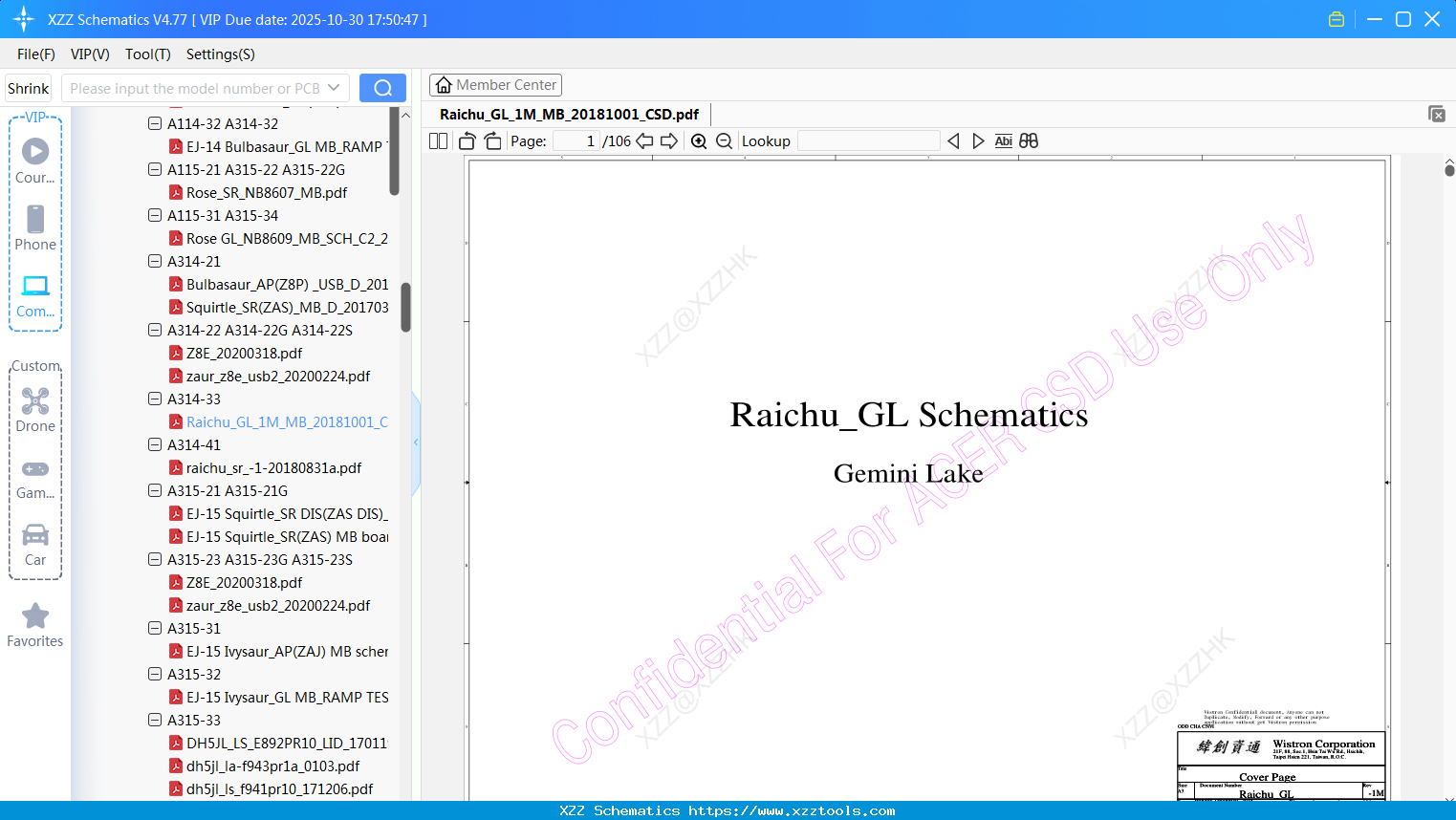 Laptop ACER Raichu_GL_1M_MB_20181001_CSD